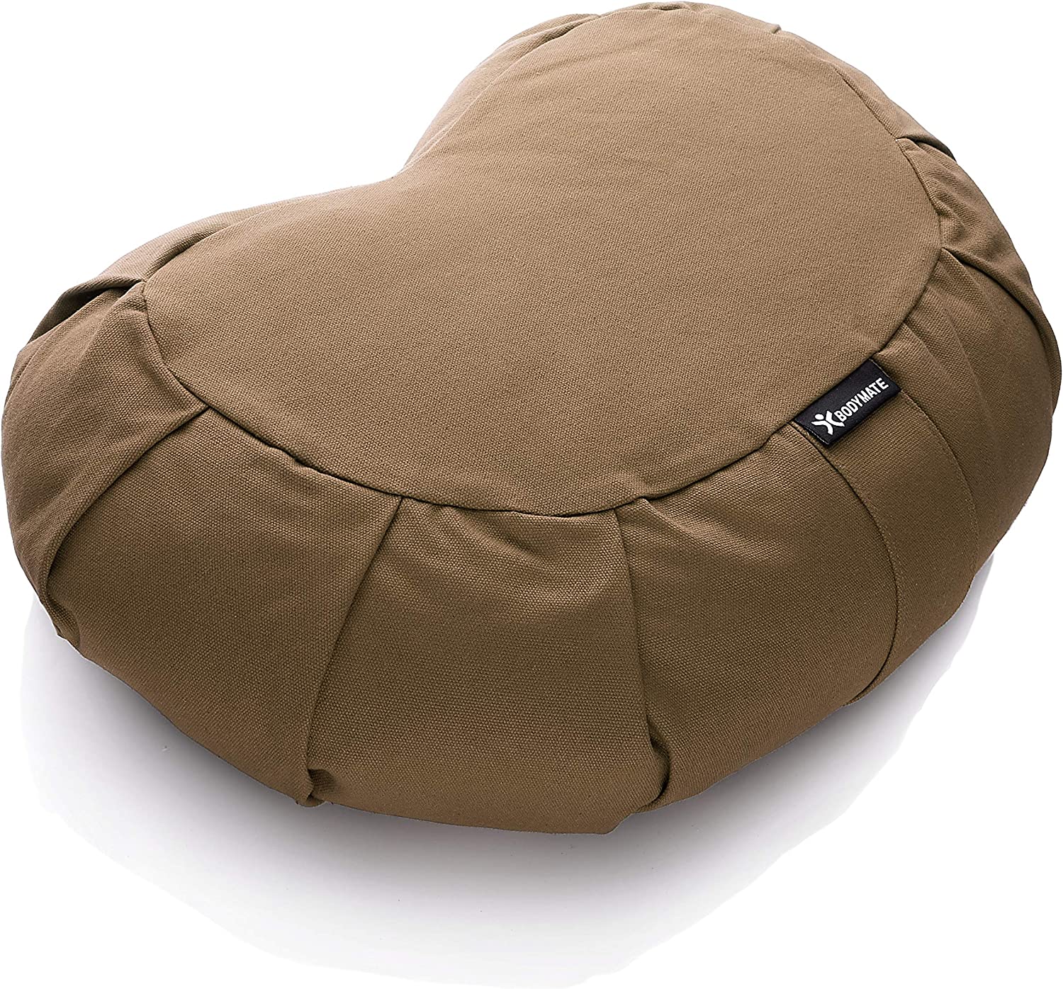BODYMATE Halbmond Yogakissen für Knie, Knöchel und Wirbelsäule